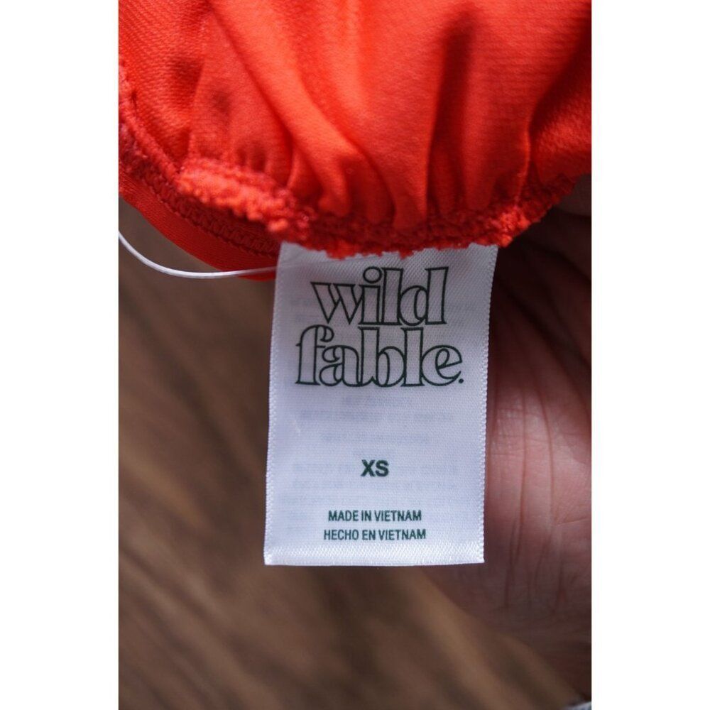 Wild Fable Women's Scoop Front Bralette Bikini Top | Red | XS | NWT - Picture 5 of 7